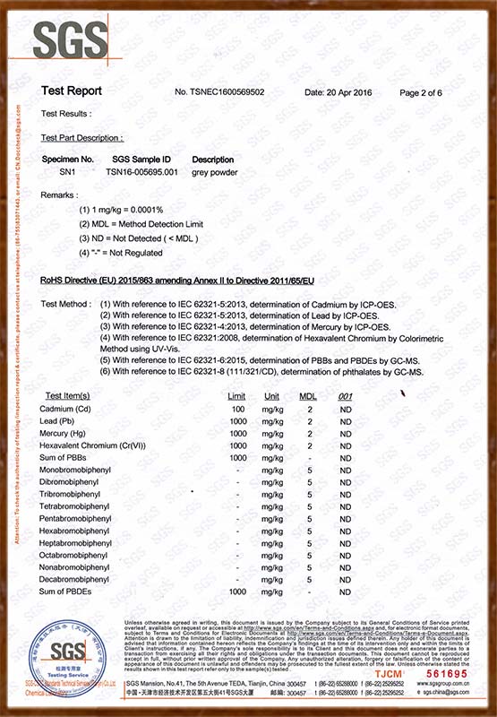 SGS REPORT