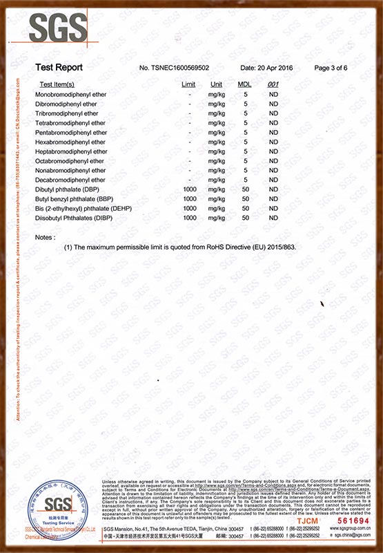 SGS REPORT