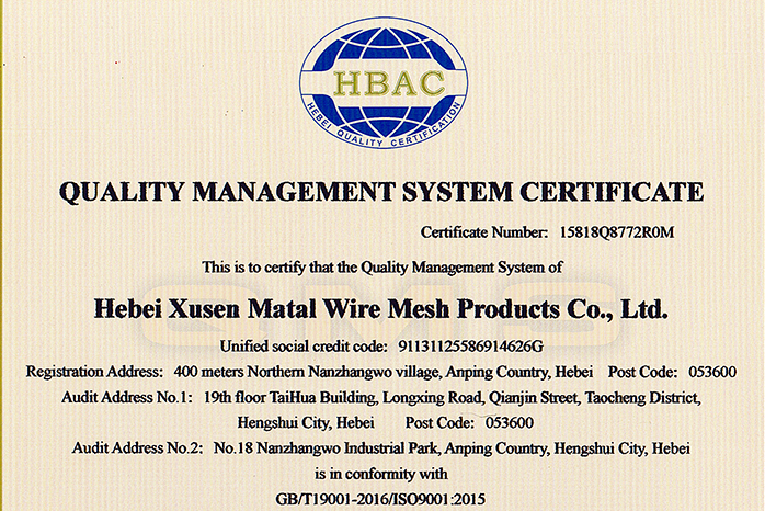 Witness the power of the brand | congratulations Xusen successfully passed the ISO9001 quality management system certification.